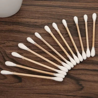 500Pcs 5 Packs Double-Ended Cotton Swabs, Baby Cotton Swabs, Ear Cleaning Sticks, Healthy Cleaning Tools