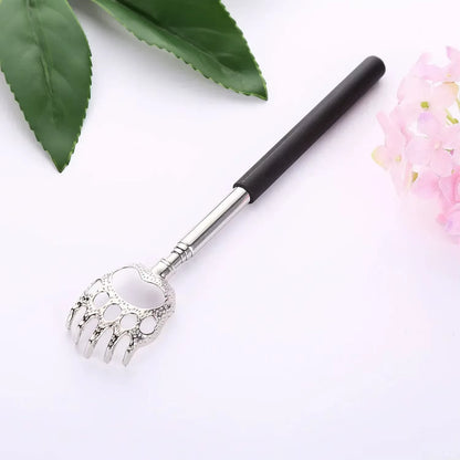 Portable Stainless Steel Telescopic Back Scratcher Extendable Scratcher Back Massager Tool for Blood Circulation Relax Health
